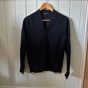 Banana Republic Factory Men's Black V-Neck Button Cardigan XS